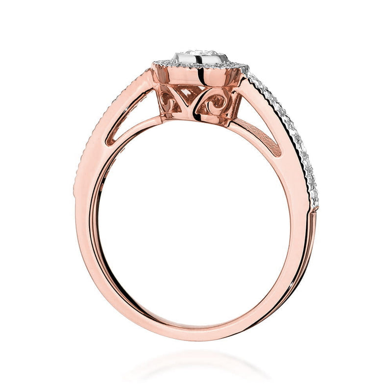Inel Aur 14K cu Diamante Naturale 0.38 ct, imaginea 11 din 11