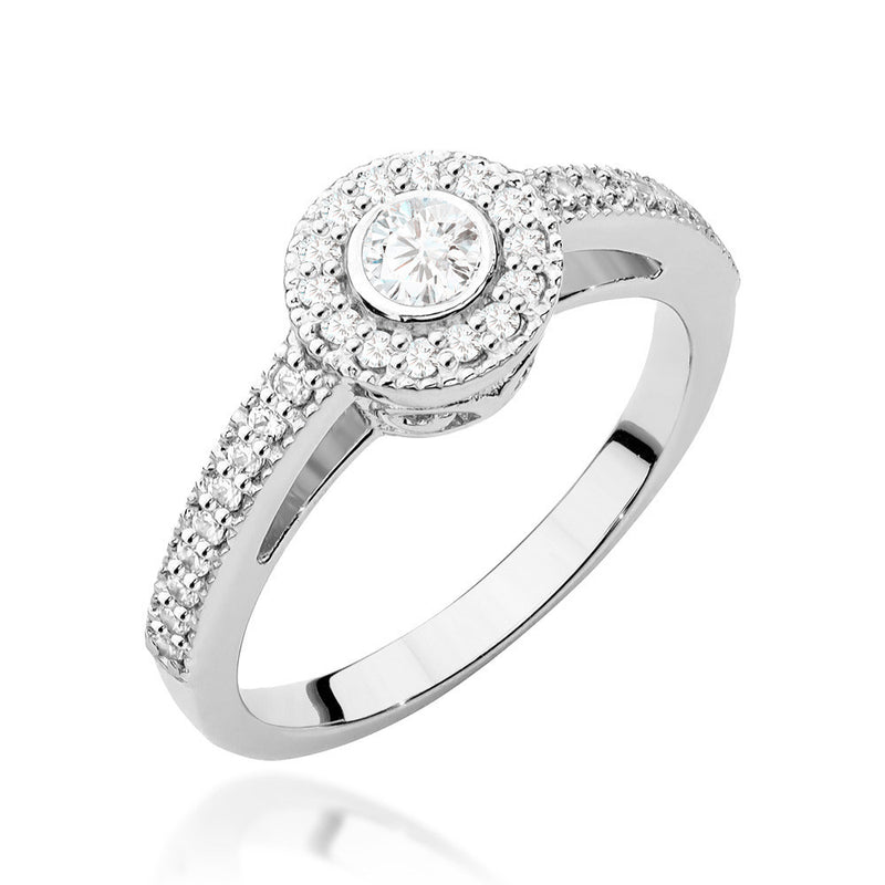 Inel Aur 14K cu Diamante Naturale 0.38 ct, imaginea 4 din 11
