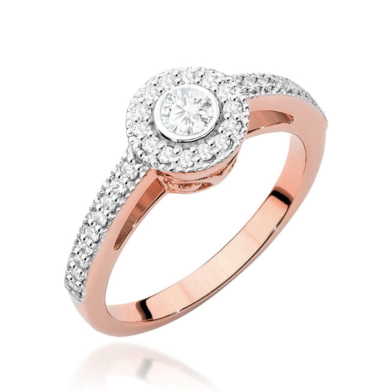 Inel Aur 14K cu Diamante Naturale 0.38 ct, imaginea 9 din 11