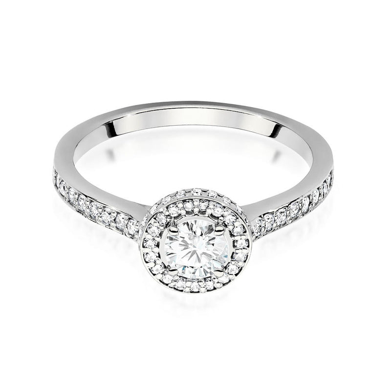 Inel Aur 14K cu Diamante Naturale 0.74 ct, imaginea 5 din 10