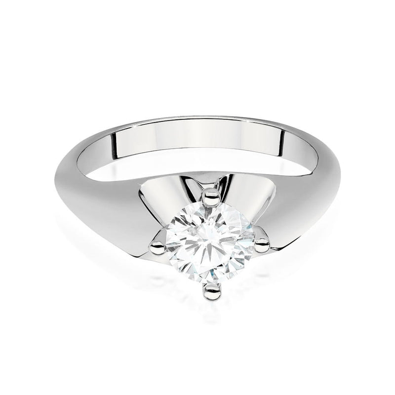 Inel Aur 14K cu Diamant Natural 0.70 ct, imaginea 5 din 9
