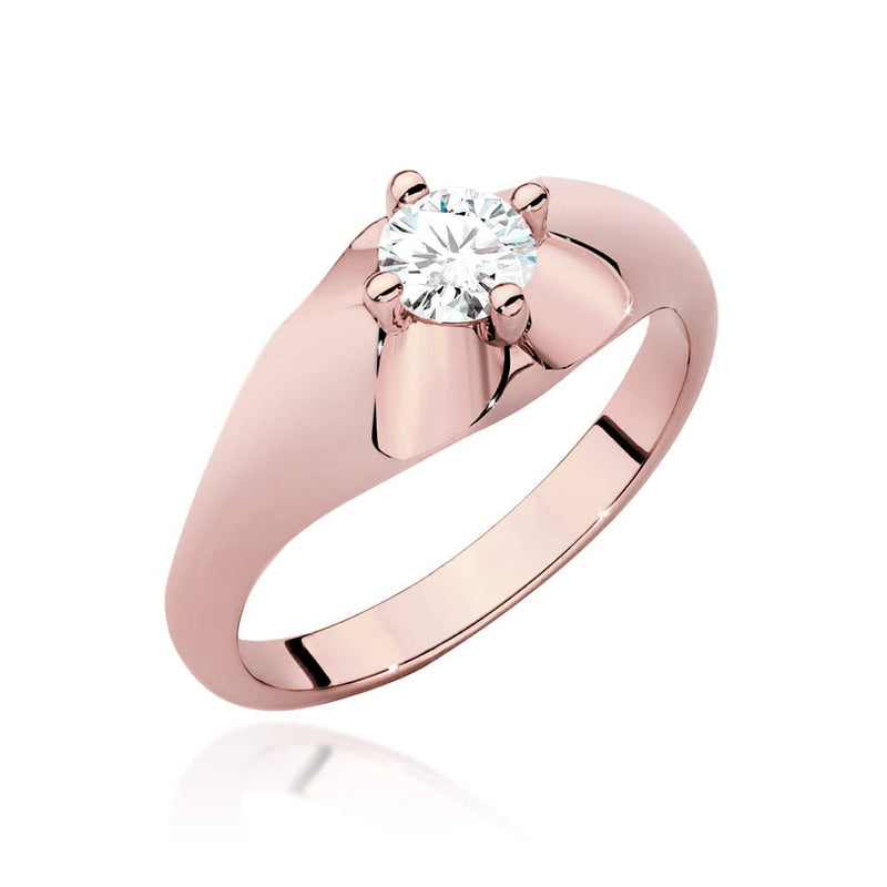 Inel Aur 14K cu Diamant Natural 0.40 ct, imaginea 7 din 9