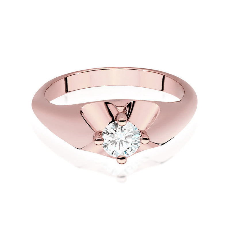 Inel Aur 14K cu Diamant Natural 0.40 ct, imaginea 8 din 9