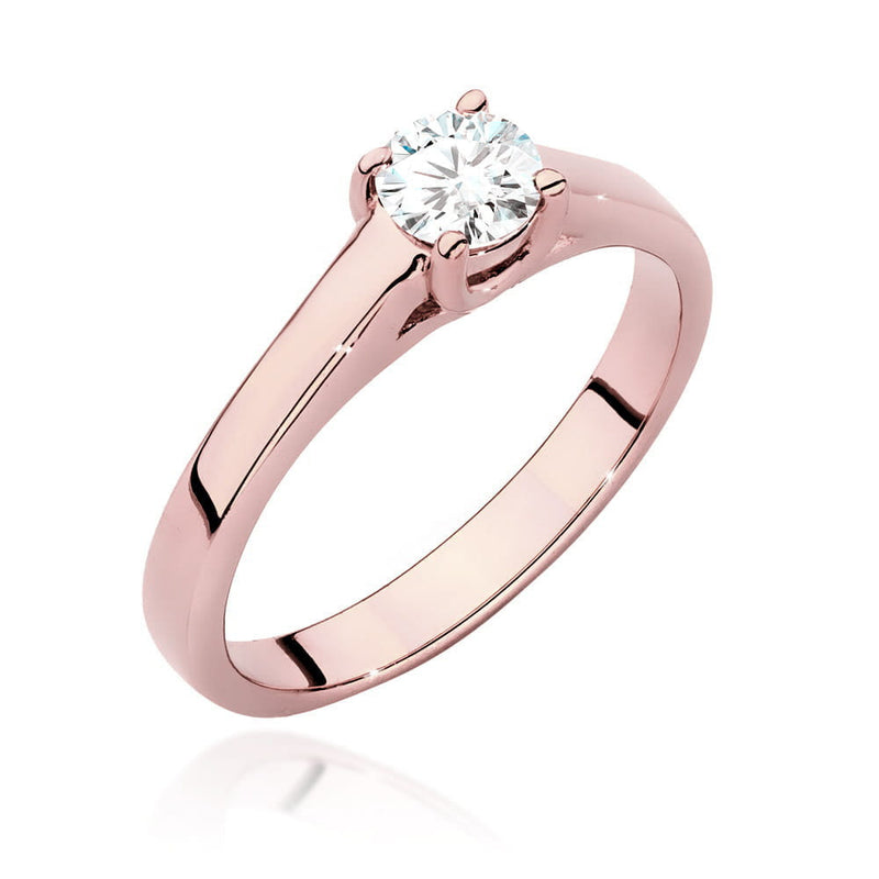 Inel Aur 14K cu Diamant Natural 0.40 ct, imaginea 4 din 9
