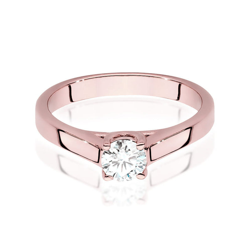 Inel Aur 14K cu Diamant Natural 0.40 ct, imaginea 5 din 9