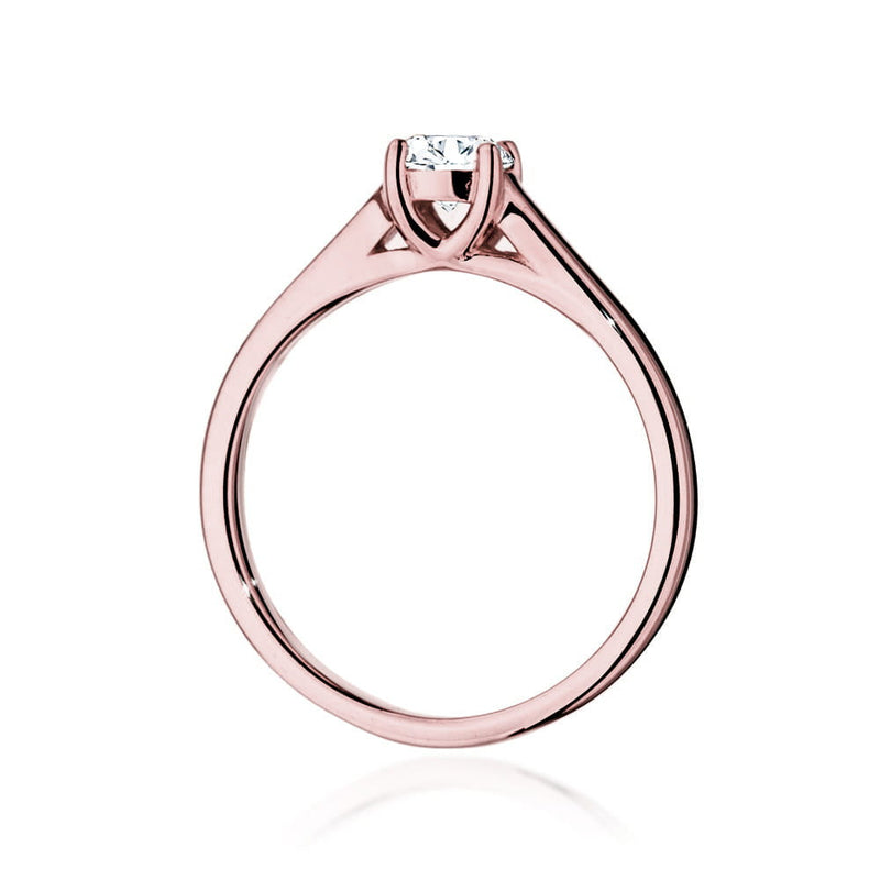 Inel Aur 14K cu Diamant Natural 0.40 ct, imaginea 6 din 9