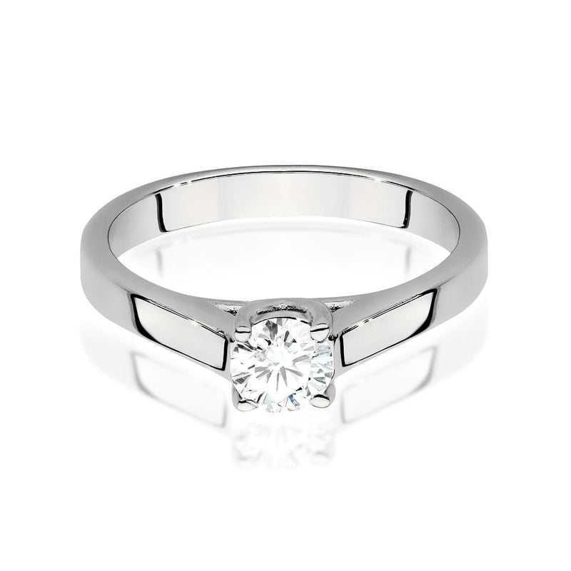 Inel Aur 14K cu Diamant Natural 0.40 ct, imaginea 8 din 9