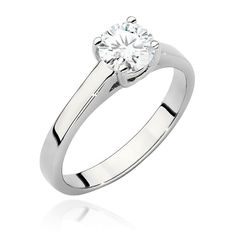 Inel Aur 14K cu Diamant Natural 0.70 ct, imaginea 4 din 9