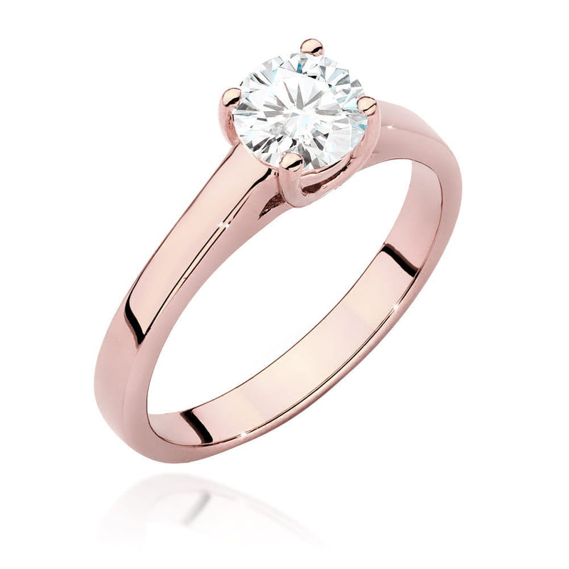 Inel Aur 14K cu Diamant Natural 0.70 ct, imaginea 7 din 9