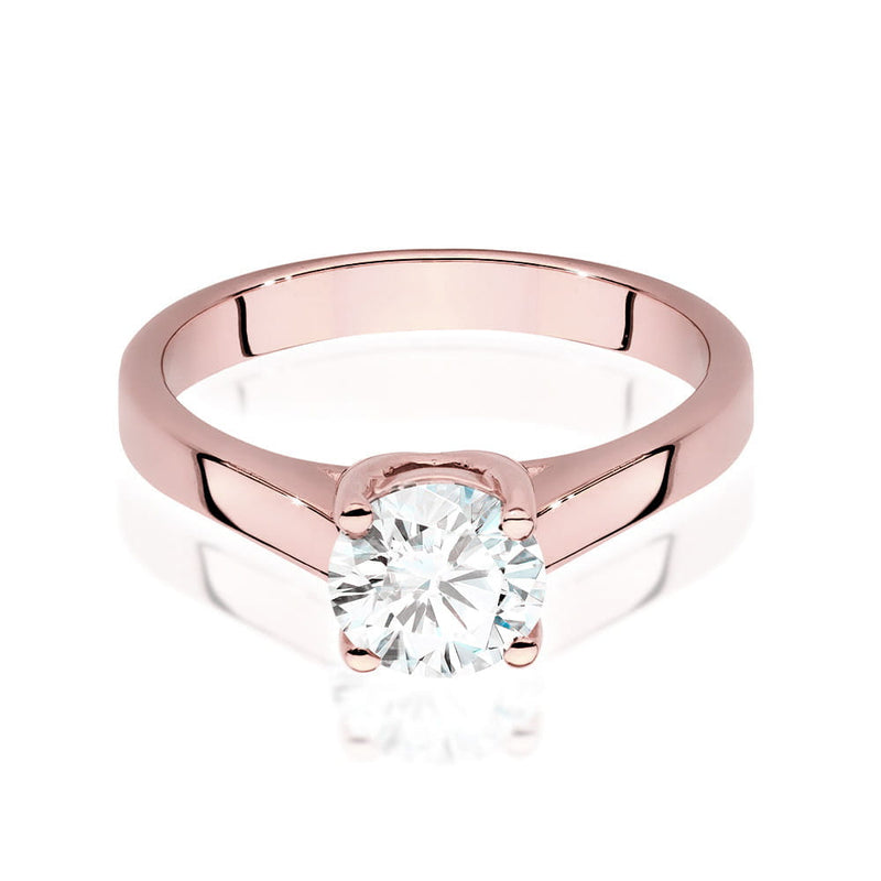 Inel Aur 14K cu Diamant Natural 1.00 ct, imaginea 8 din 9
