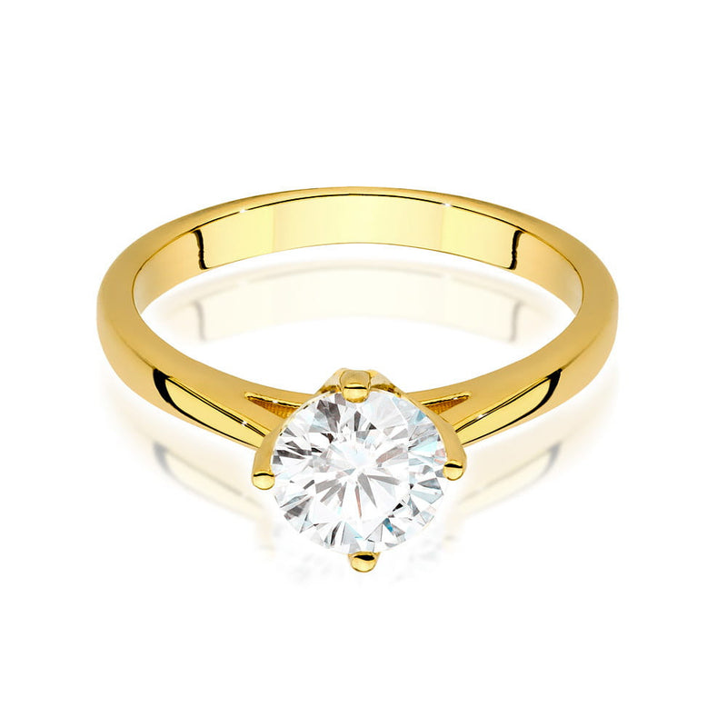 Inel Aur 14K cu Diamant Natural 1.00 ct, imaginea 2 din 9