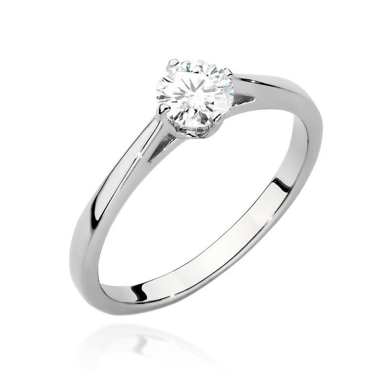 Inel Aur 14K cu Diamant Natural 0.40 ct, imaginea 4 din 9