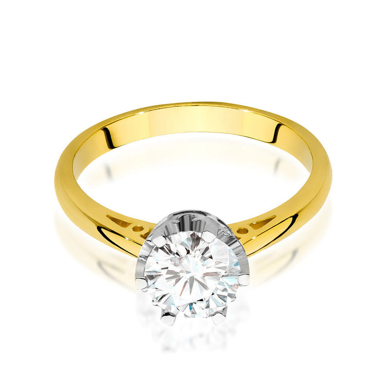 Inel Aur 14K cu Diamant Natural 1.00 ct, imaginea 2 din 9