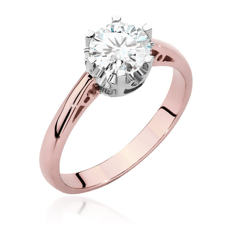 Inel Aur 14K cu Diamant Natural 1.00 ct, imaginea 7 din 9