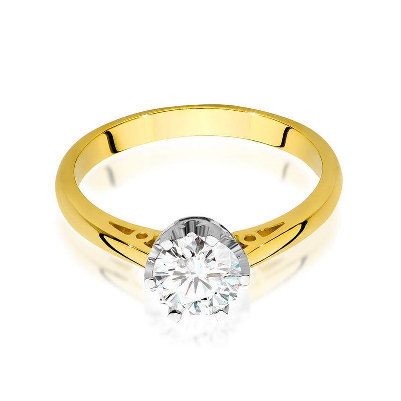 Inel Aur 14K cu Diamant Natural 0.70 ct, imaginea 2 din 9
