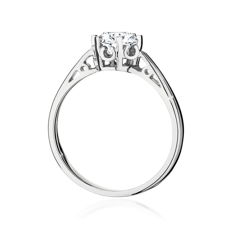 Inel Aur 14K cu Diamant Natural 0.70 ct, imaginea 6 din 9