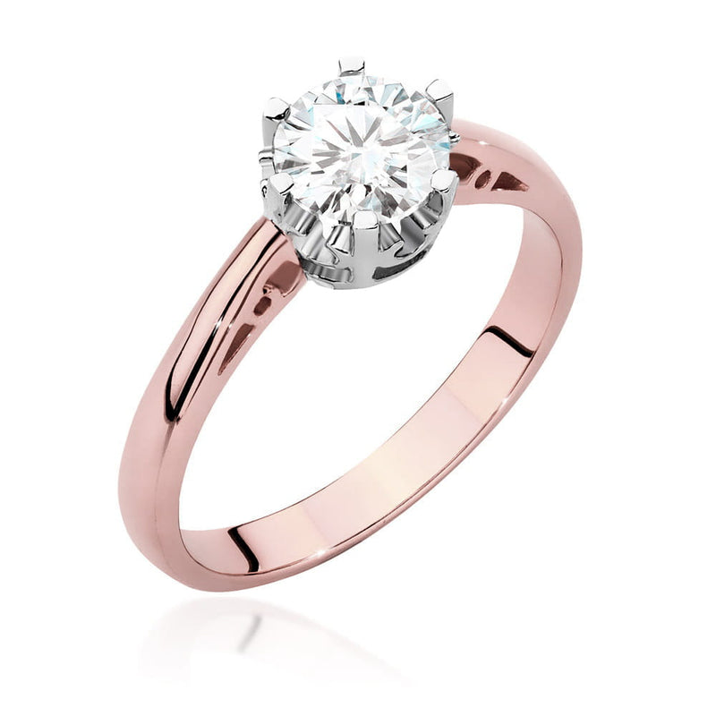 Inel Aur 14K cu Diamant Natural 0.70 ct, imaginea 7 din 9