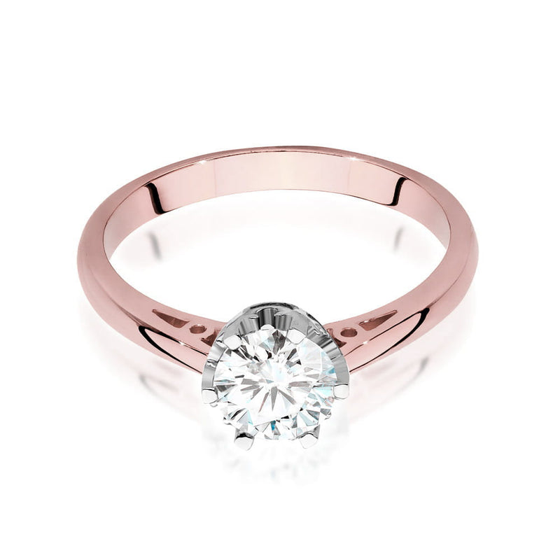 Inel Aur 14K cu Diamant Natural 0.70 ct, imaginea 8 din 9