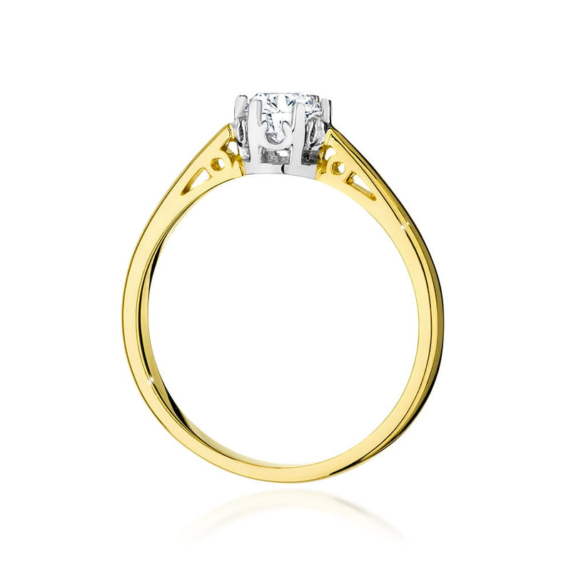 Inel Aur 14K cu Diamant Natural 0.40 ct, imaginea 3 din 9