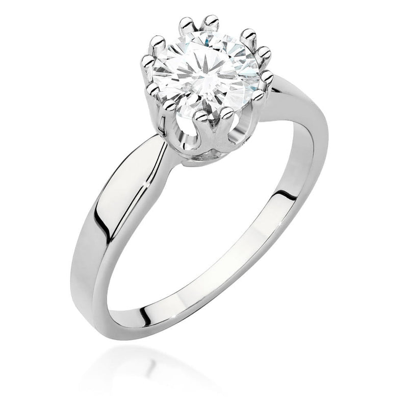 Inel Aur 14K cu Diamant Natural 1.00 ct, imaginea 4 din 9