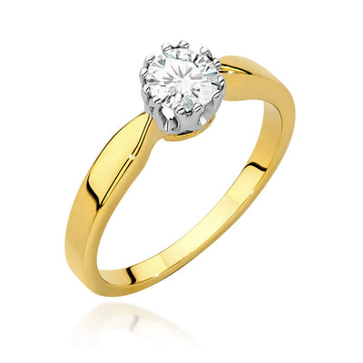 Inel Aur 14K cu Diamant Natural 0.40 ct