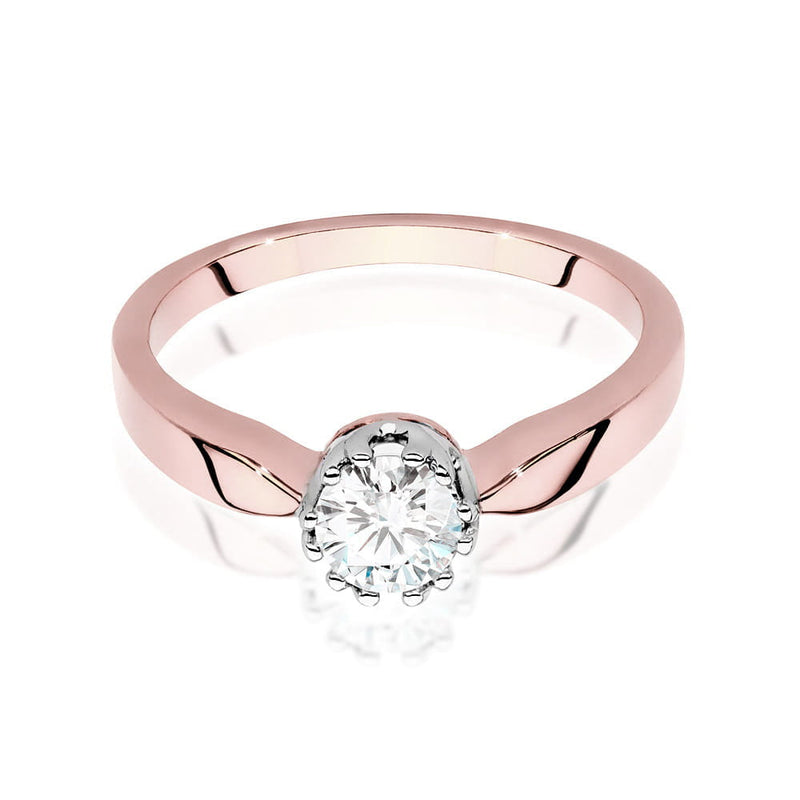 Inel Aur 14K cu Diamant Natural 0.40 ct, imaginea 6 din 7