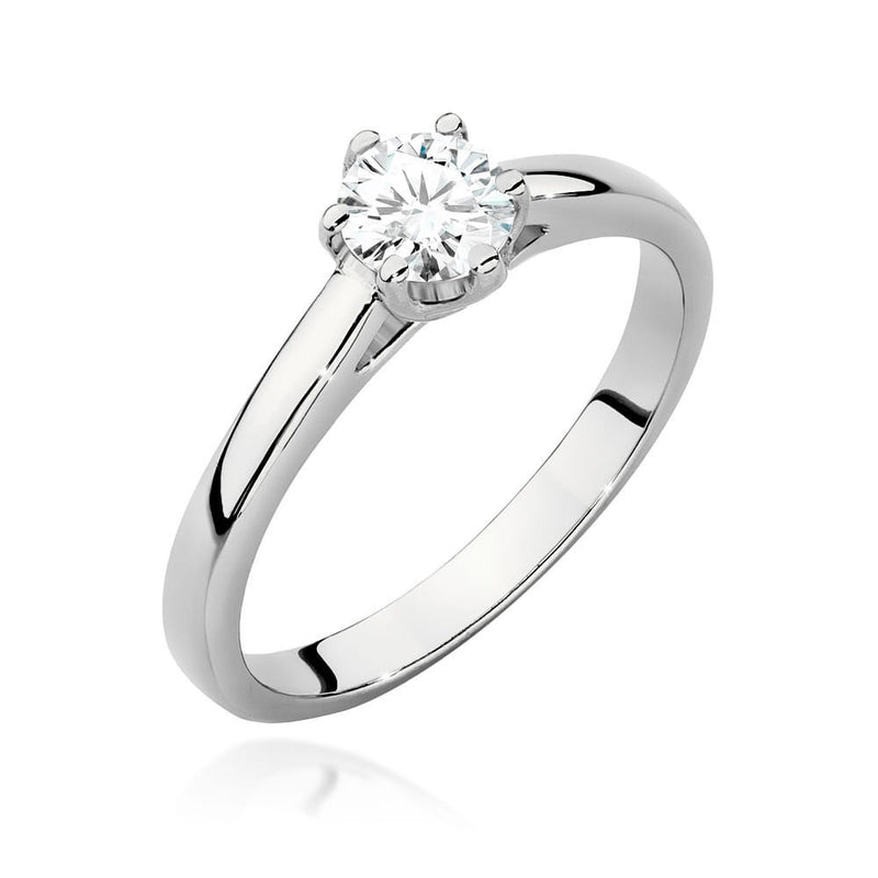 Inel Aur 14K cu Diamant Natural 0.40 ct, imaginea 4 din 9