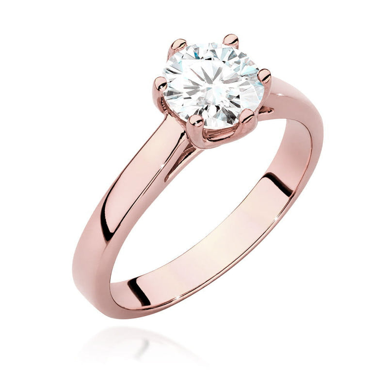 Inel Aur 14K cu Diamant Natural 1.00 ct, imaginea 7 din 9