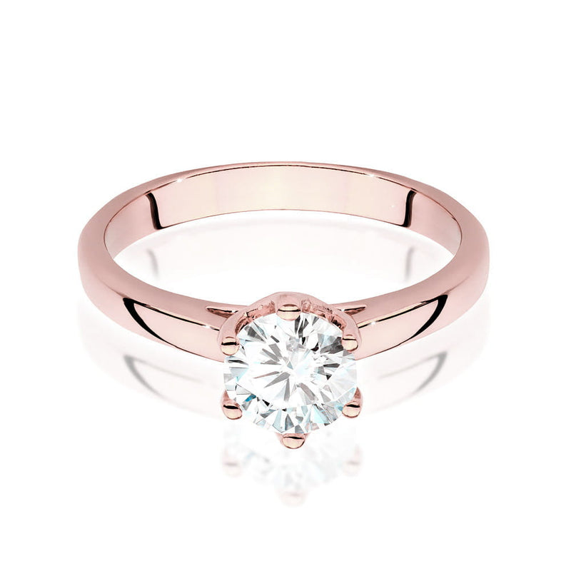 Inel Aur 14K cu Diamant Natural 1.00 ct, imaginea 8 din 9