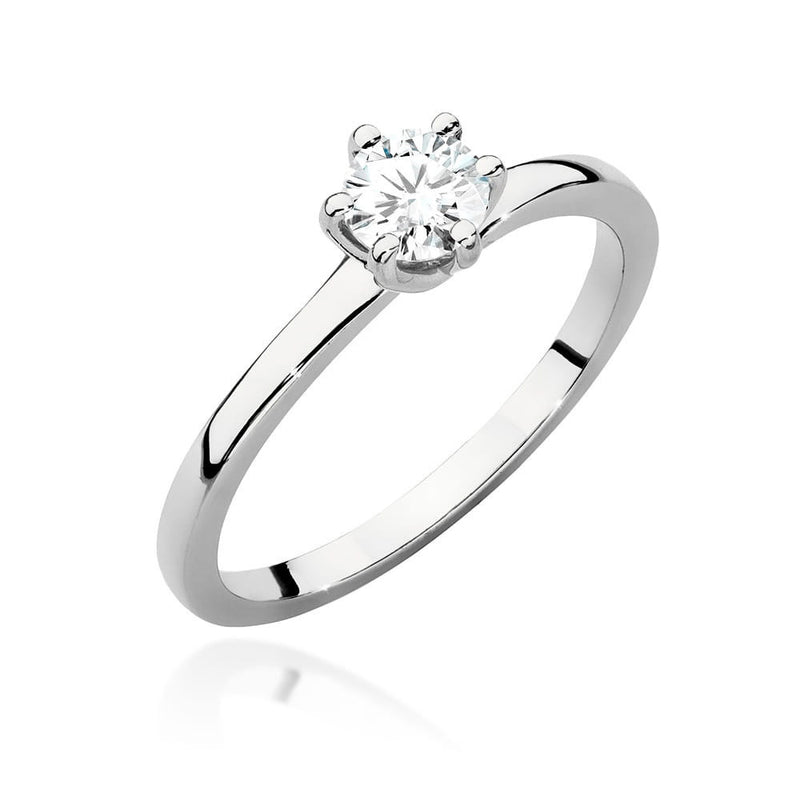 Inel Aur 14K cu Diamant Natural 0.40 ct, imaginea 4 din 9
