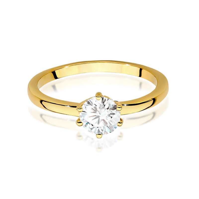Inel Aur 14K cu Diamant Natural 0.70 ct, imaginea 2 din 9