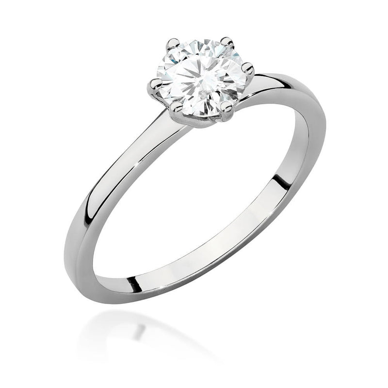 Inel Aur 14K cu Diamant Natural 0.70 ct, imaginea 4 din 9
