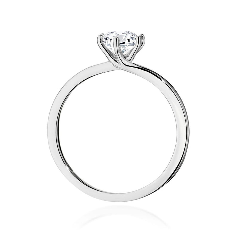Inel Aur 14K cu Diamant Natural 0.70 ct, imaginea 6 din 9