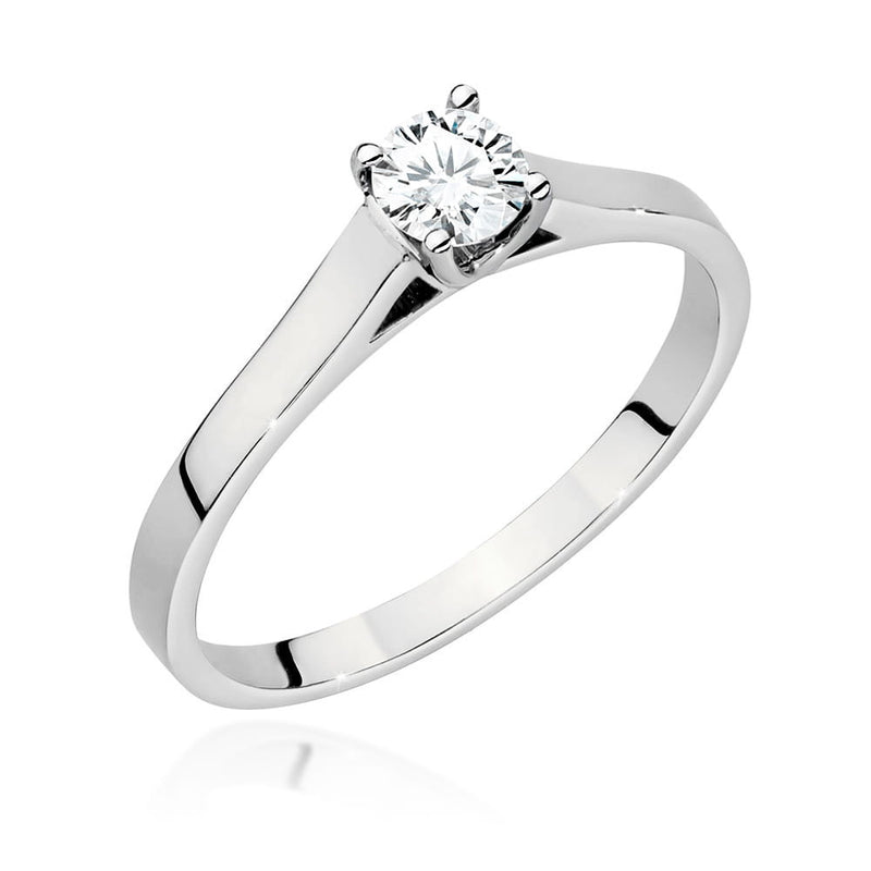 Inel Aur 14K cu Diamant Natural 0.40 ct, imaginea 4 din 9