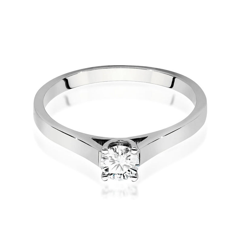 Inel Aur 14K cu Diamant Natural 0.40 ct, imaginea 5 din 9