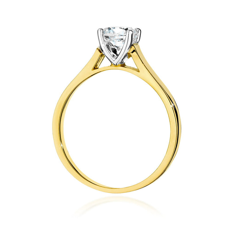 Inel Aur 14K cu Diamant Natural 0.70 ct, imaginea 3 din 9