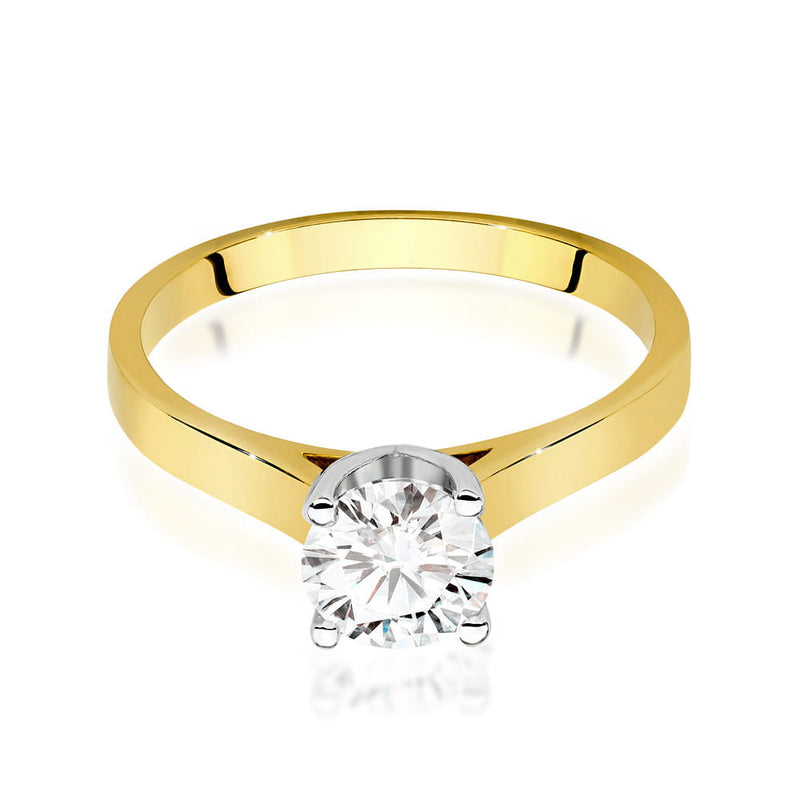 Inel Aur 14K cu Diamant Natural 1.00 ct, imaginea 2 din 9