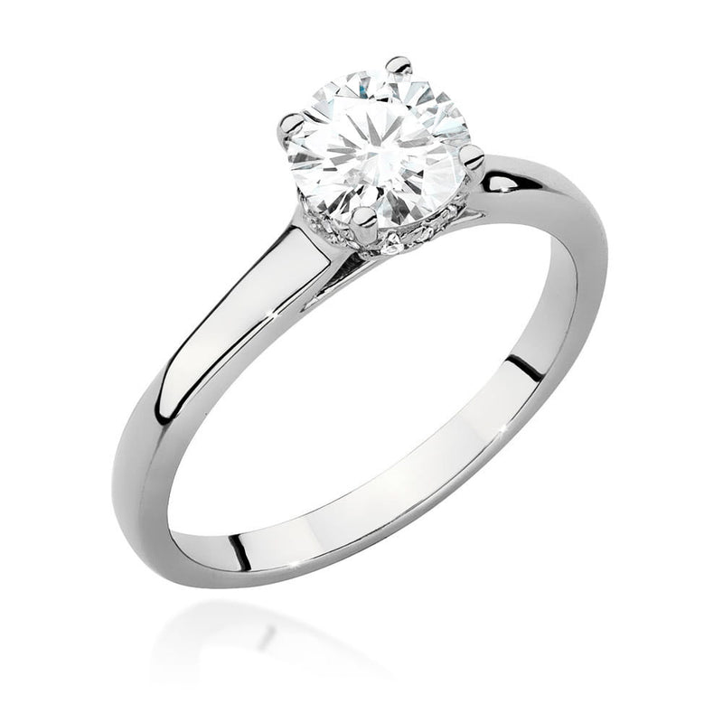 Inel Aur 14K cu Diamante Naturale 0.76 ct, imaginea 4 din 9