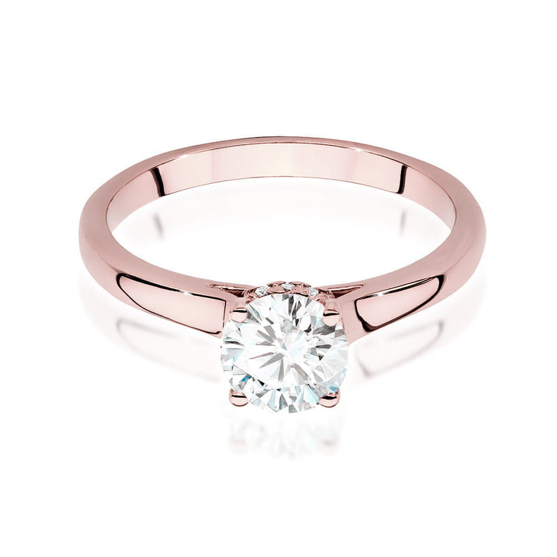 Inel Aur 14K cu Diamante Naturale 0.76 ct, imaginea 8 din 9