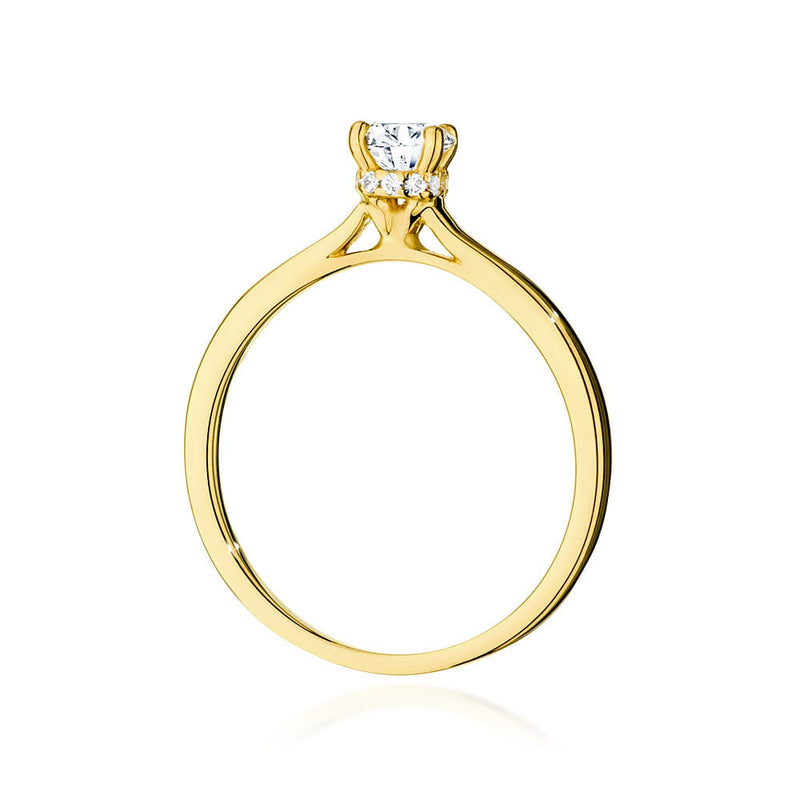 Inel Aur 14K cu Diamante Naturale 0.46 ct, imaginea 3 din 8