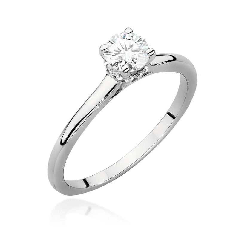Inel Aur 14K cu Diamante Naturale 0.46 ct, imaginea 4 din 8