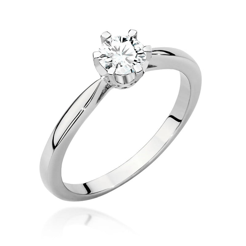 Inel Aur 14K cu Diamante Naturale 0.46 ct, imaginea 4 din 9