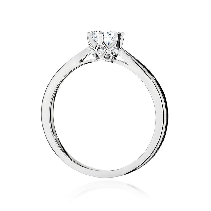 Inel Aur 14K cu Diamante Naturale 0.46 ct, imaginea 6 din 9