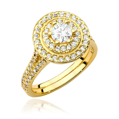 Inel Aur 14K cu Diamante Naturale 1.01 ct