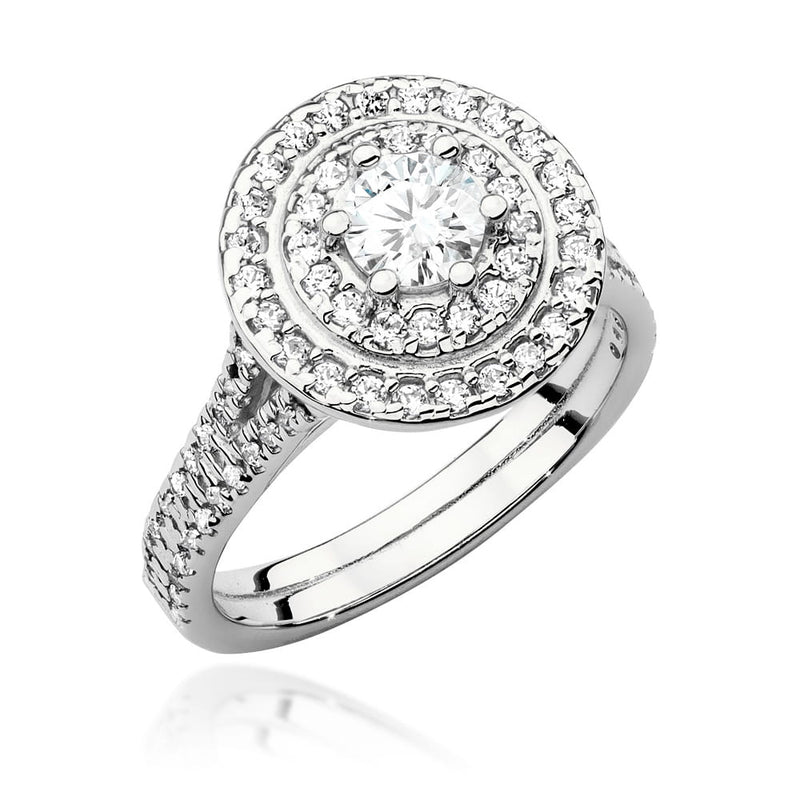 Inel Aur 14K cu Diamante Naturale 1.01 ct, imaginea 4 din 9
