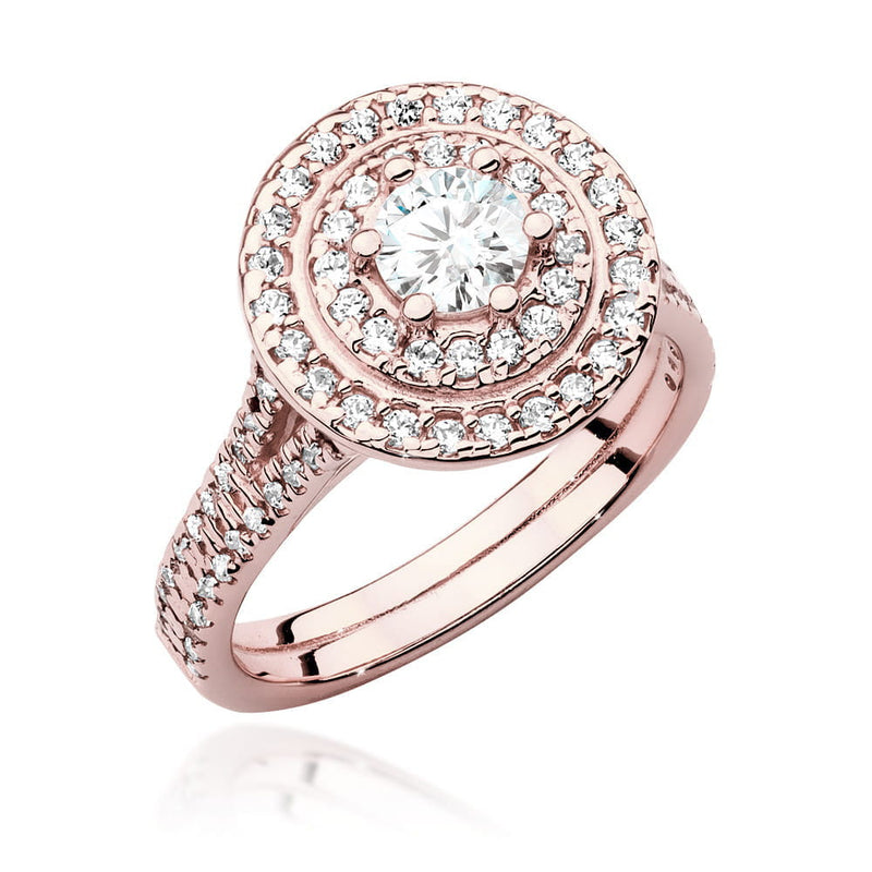 Inel Aur 14K cu Diamante Naturale 1.01 ct, imaginea 7 din 9