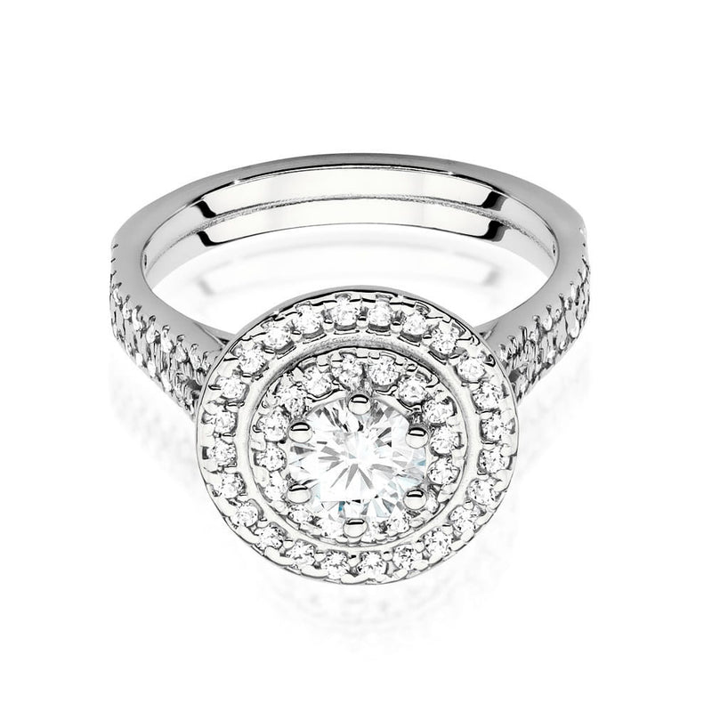 Inel Aur 14K cu Diamante Naturale 1.11 ct, imaginea 5 din 9