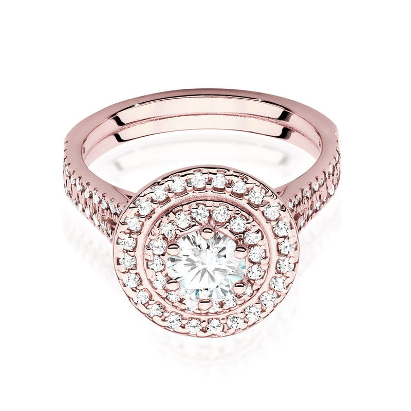 Inel Aur 14K cu Diamante Naturale 1.11 ct, imaginea 8 din 9