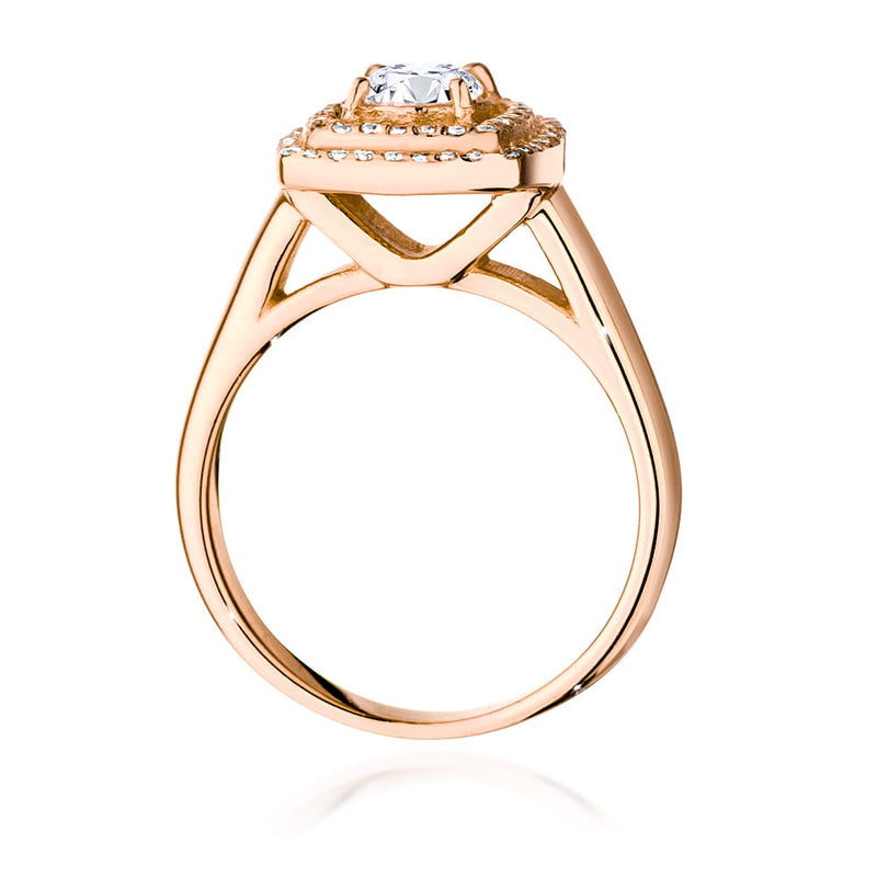 Inel Aur 14K cu Diamante Naturale 0.78 ct, imaginea 9 din 9