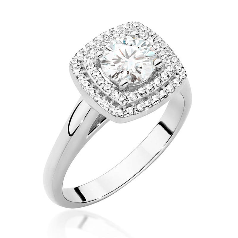 Inel Aur 14K cu Diamante Naturale 0.98 ct, imaginea 7 din 9